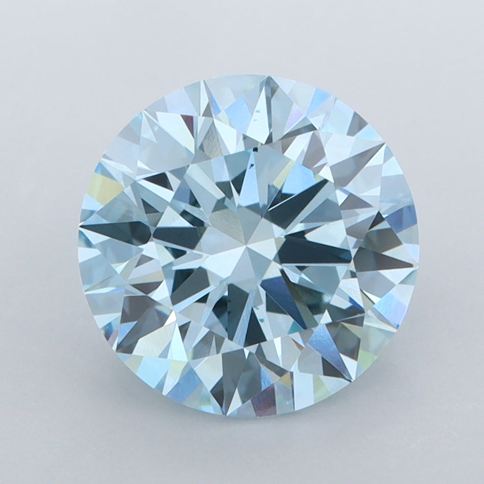3.00 Carat Round Shaped, Ideal Cut, VVS2 Clarity, IGI Certified Lab Grown Diamond