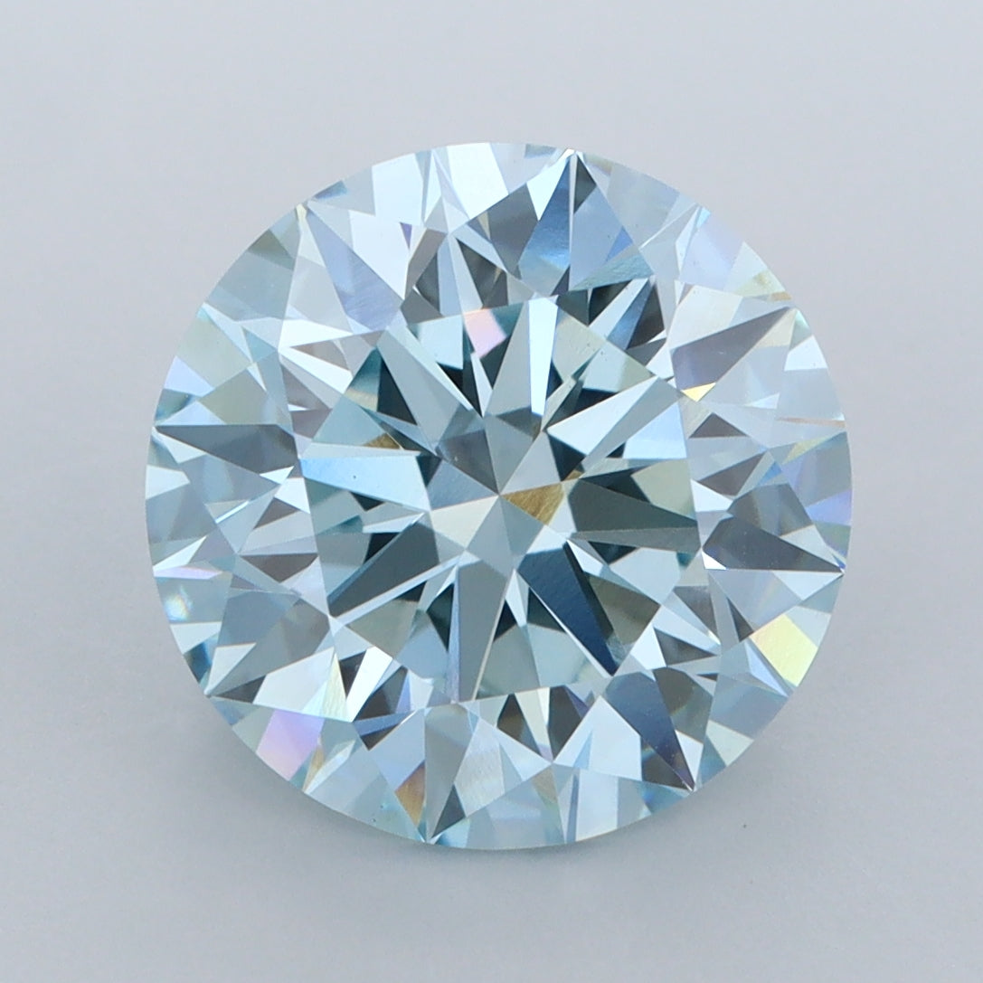 5.03 Carat Round Shaped, Ideal Cut, VVS2 Clarity, IGI Certified Lab Grown Diamond