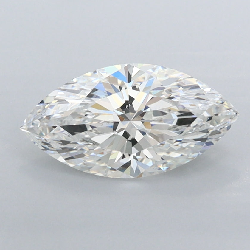 1.03 Carat Marquise Shaped, Excellent Cut, F Color, VVS1 Clarity, IGI Certified Lab Grown Diamond