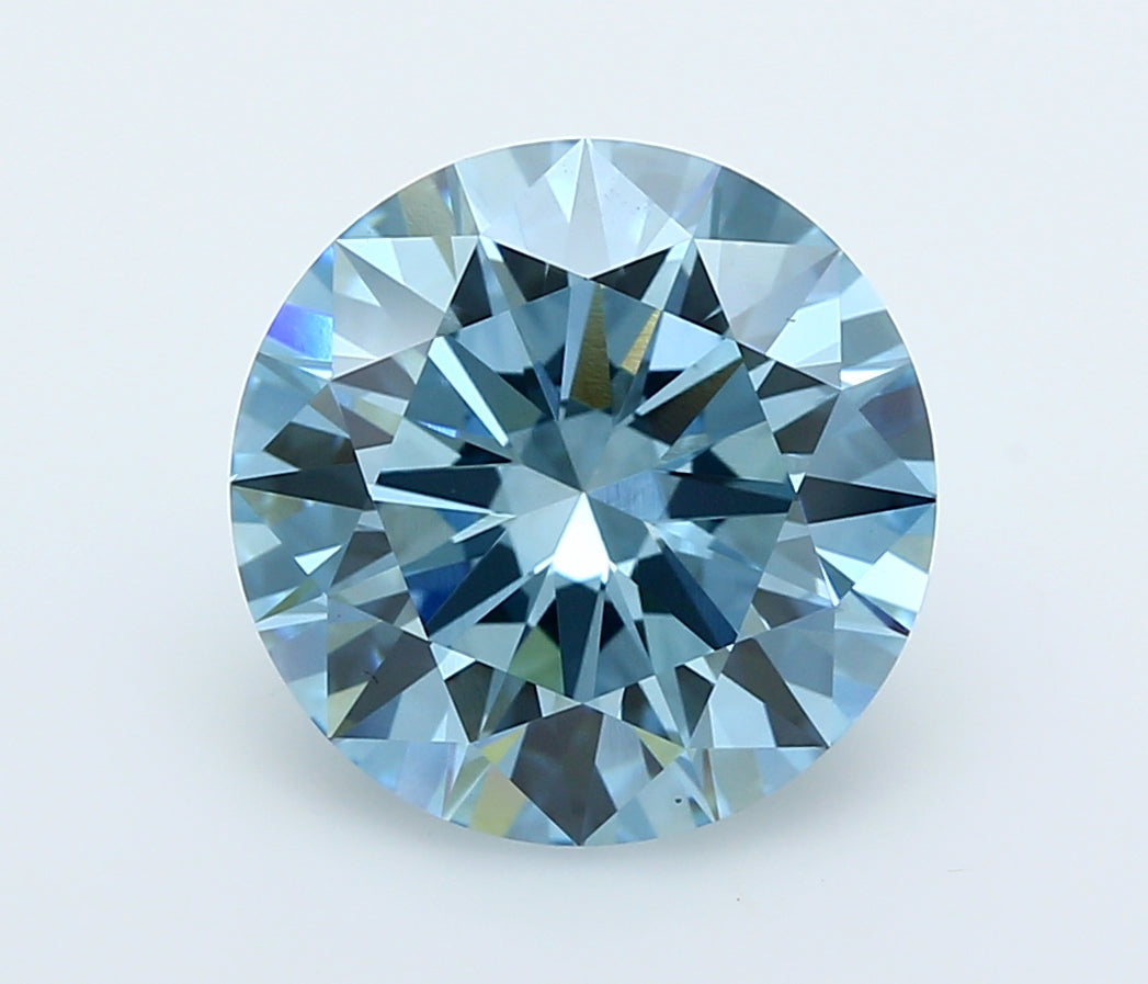5.06 Carat Round Shaped, Ideal Cut, VVS2 Clarity, IGI Certified Lab Grown Diamond