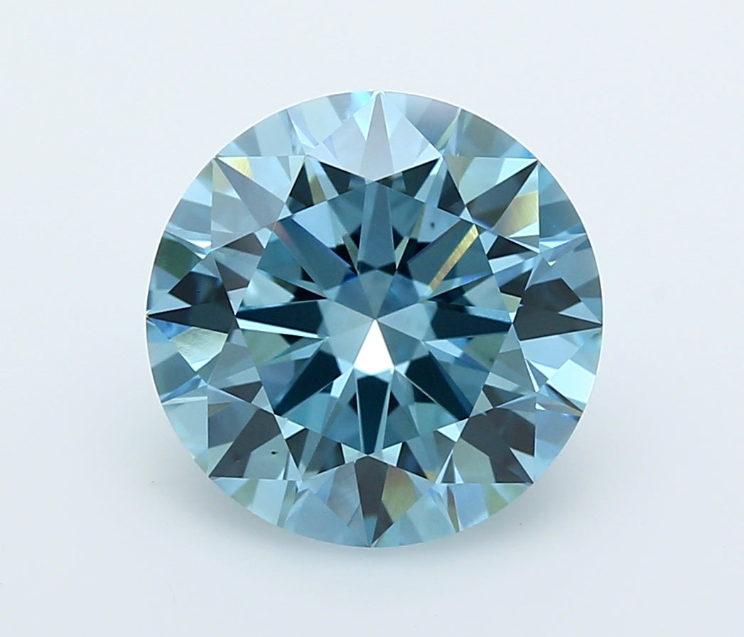 5.03 Carat Round Shaped, Ideal Cut, VVS2 Clarity, IGI Certified Lab Grown Diamond
