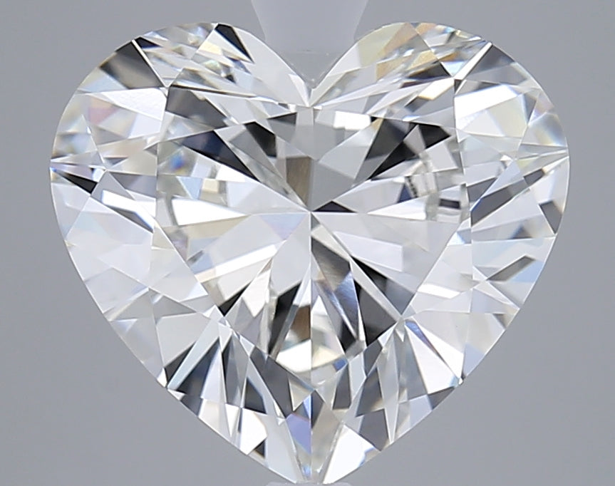 5.03 Carat Heart Shaped, Excellent Cut, F Color, VVS2 Clarity, IGI Certified Lab Grown Diamond