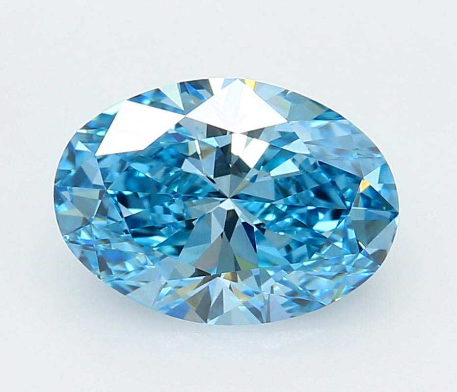 3.05 Carat Oval Shaped, Ideal Cut, VVS2 Clarity, IGI Certified Lab Grown Diamond
