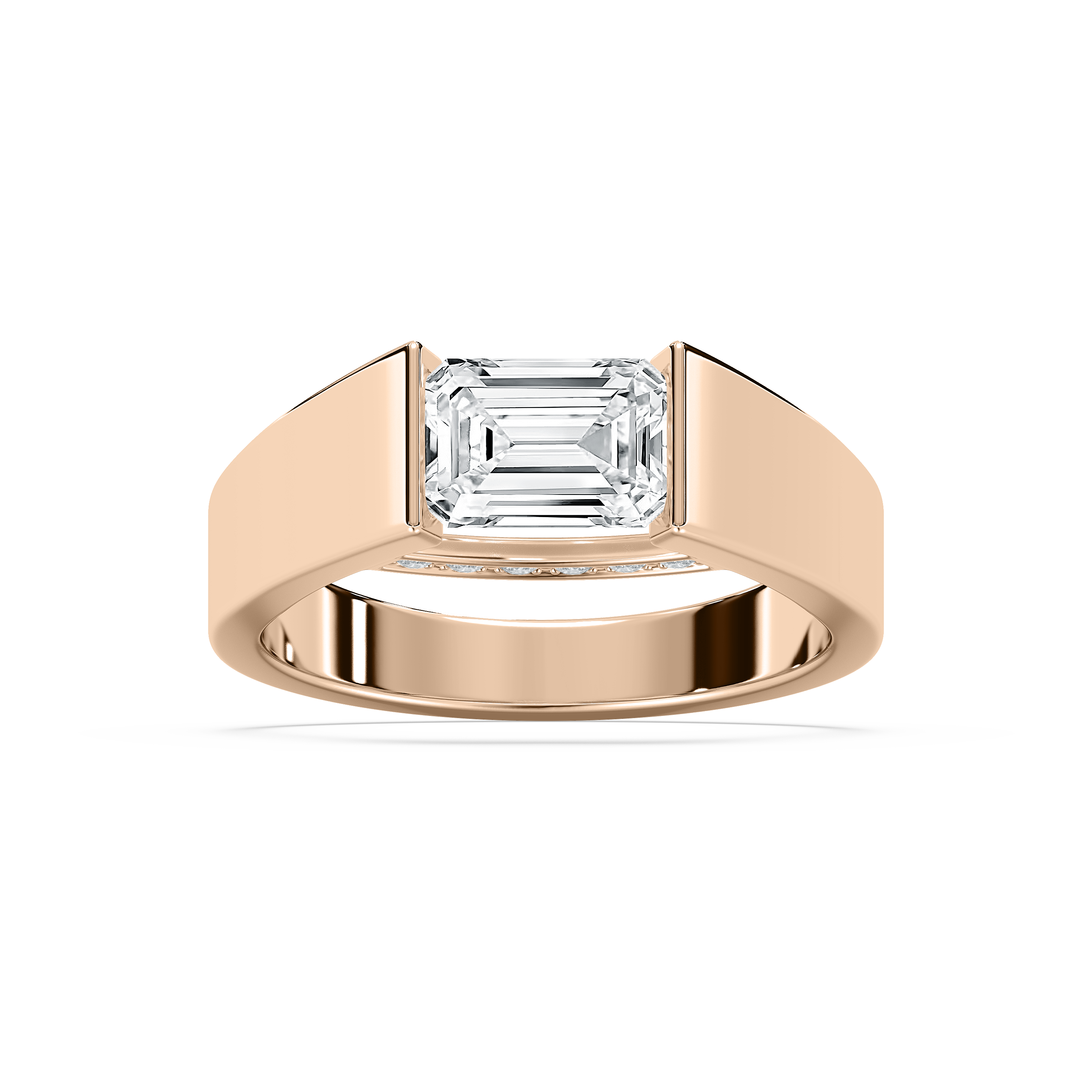 Tensional Ring Tension set engagement ring with wedding band 60 photos - Vianawedding.com