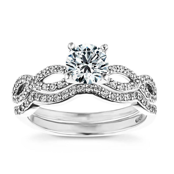 Ayla Lab Grown Diamond Infinity Twist Wedding Set