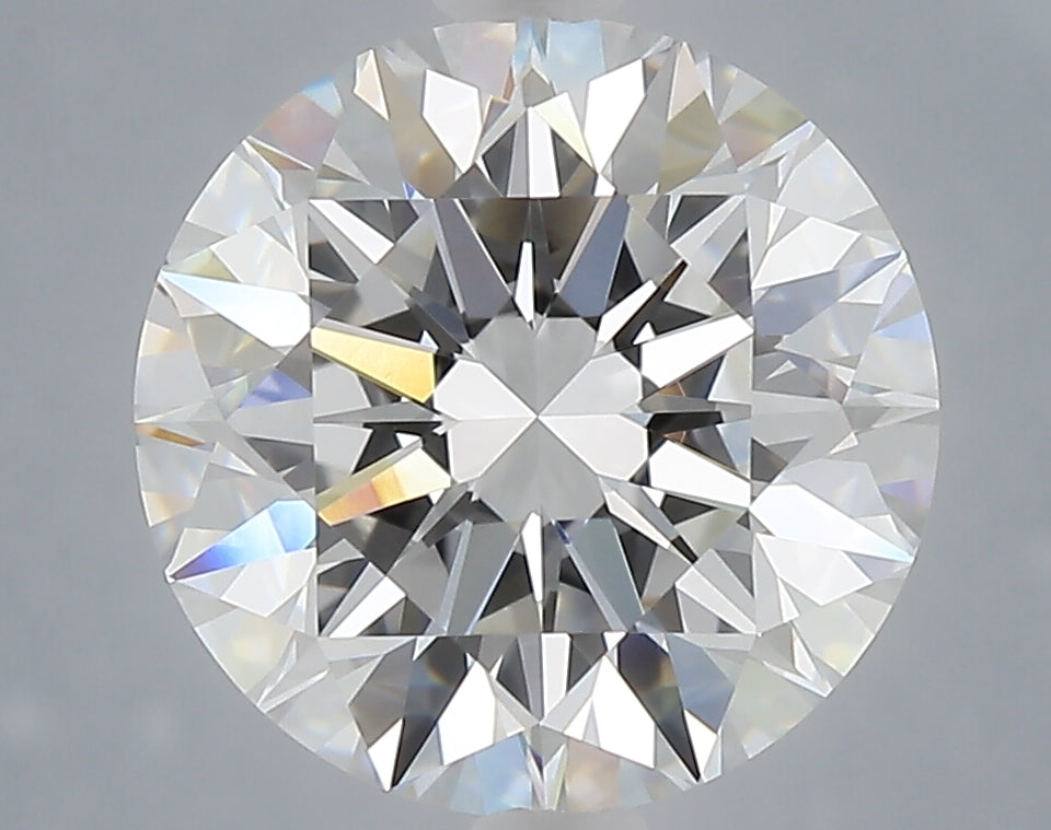 3.73 Carat Round Shaped, Excellent Cut, E Color, VVS2 Clarity, IGI Certified Lab Grown Diamond