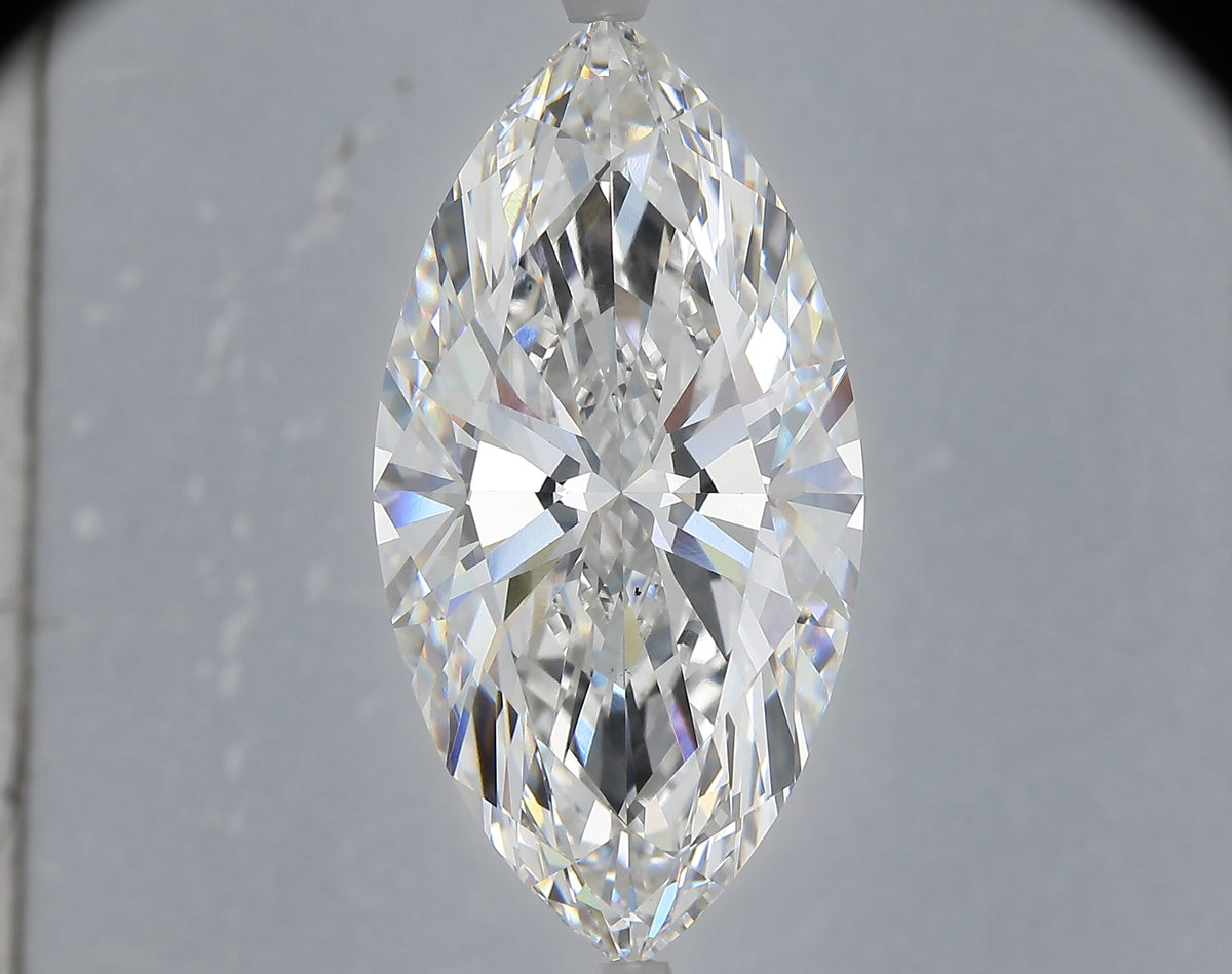 14.07 Carat Marquise Shaped, Ideal Cut, E Color, VS1 Clarity, IGI Certified Lab Grown Diamond