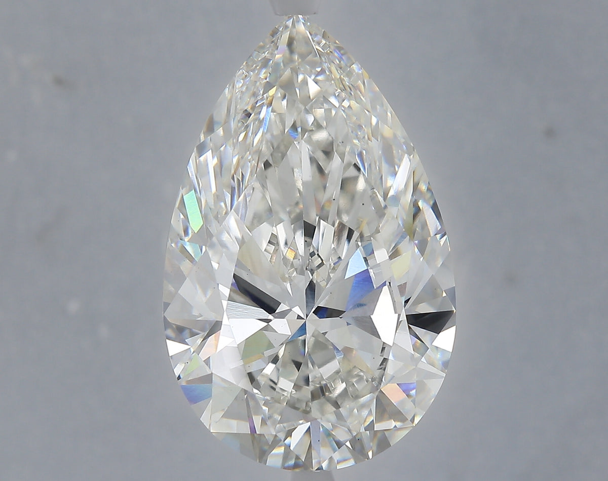 12.09 Carat Pear Shaped, Ideal Cut, F Color, VS1 Clarity, IGI Certified Lab Grown Diamond