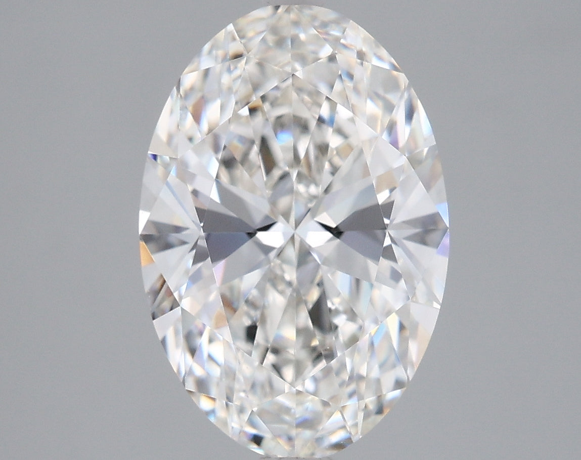 3.06 Carat Oval Shaped, Ideal Cut, F Color, VVS2 Clarity, IGI Certified Lab Grown Diamond
