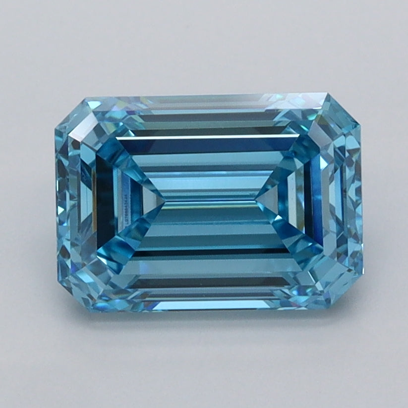 2.06 Carat Emerald Shaped, Ideal Cut, VVS2 Clarity, IGI Certified Lab Grown Diamond