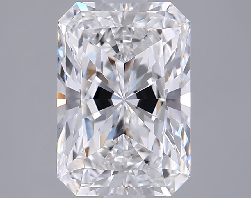 2.03 Carat Radiant Shaped, Ideal Cut, E Color, VVS2 Clarity, IGI Certified Lab Grown Diamond