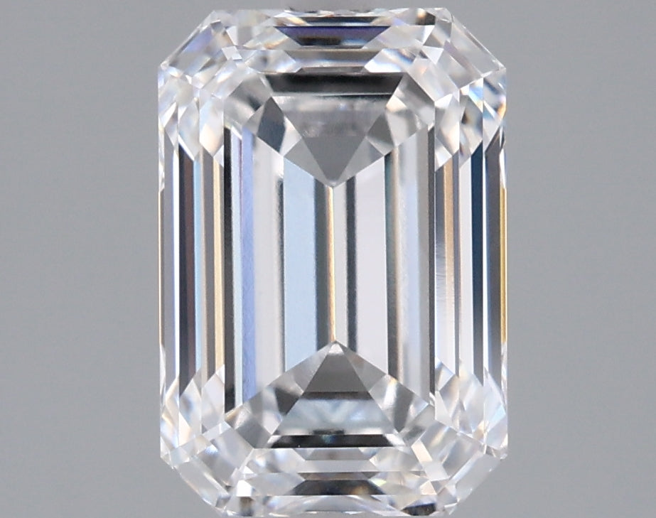 2.52 Carat Emerald Shaped, Ideal Cut, D Color, VS1 Clarity, IGI Certified Lab Grown Diamond