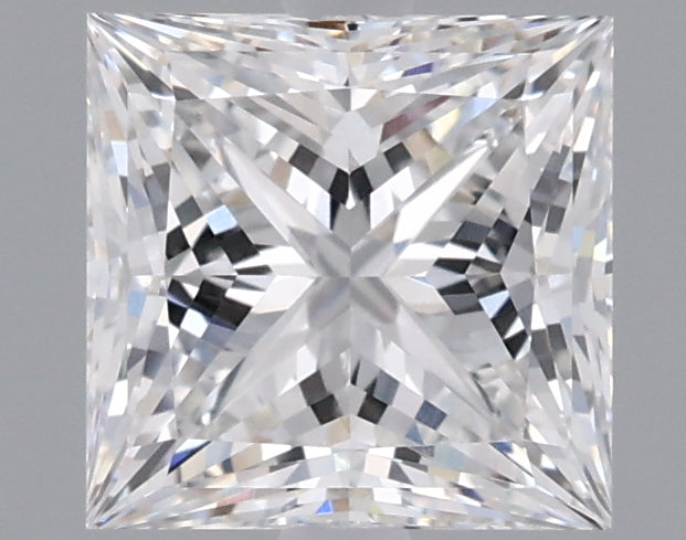 1.63 Carat Princess Shaped, Ideal Cut, E Color, VVS2 Clarity, IGI Certified Lab Grown Diamond
