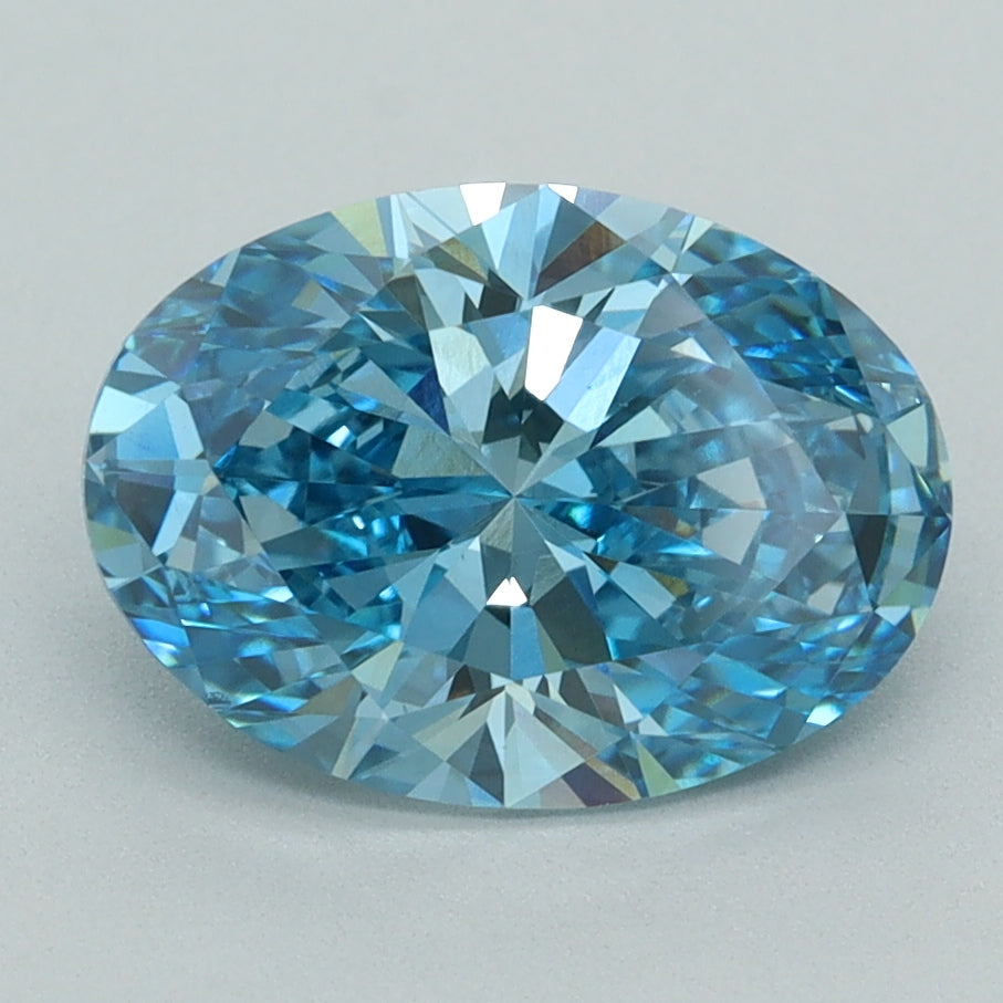 2.58 Carat Oval Shaped, Ideal Cut, VS1 Clarity, IGI Certified Lab Grown Diamond