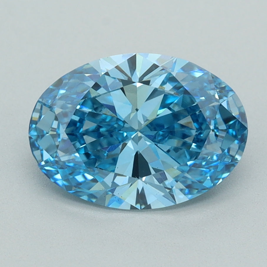 2.04 Carat Oval Shaped, Ideal Cut, VS1 Clarity, IGI Certified Lab Grown Diamond