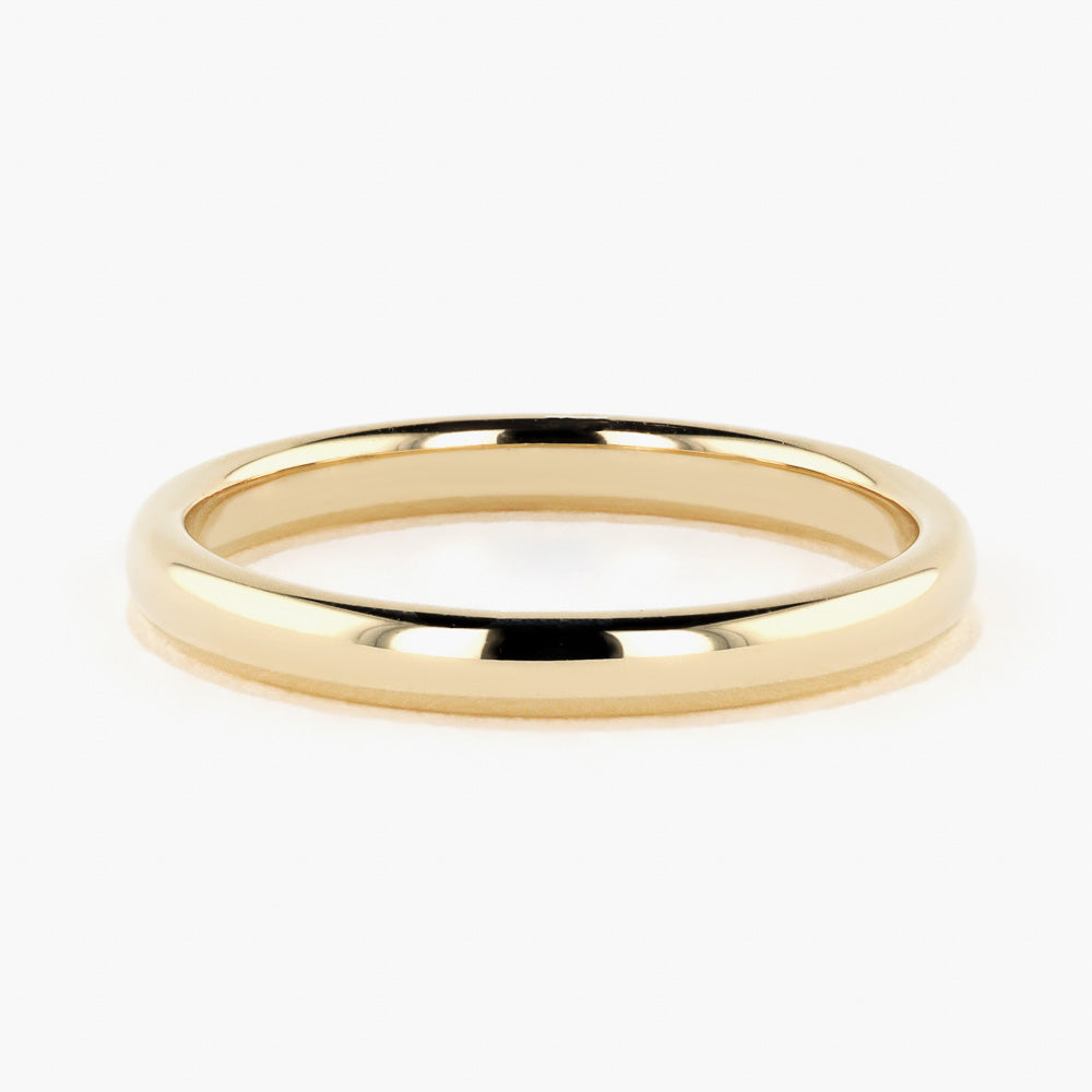Dior Wedding Band in 14K Yellow Gold MiaDonna