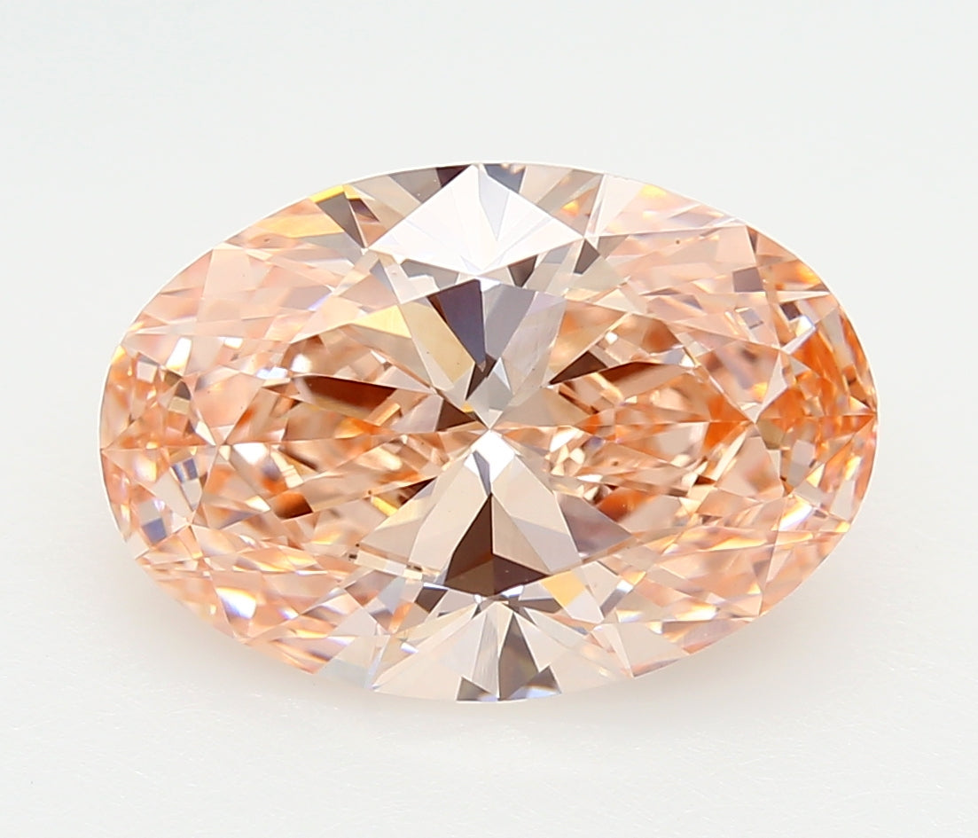 5.02 Carat Oval Shaped, Ideal Cut, VVS2 Clarity, IGI Certified Lab Grown Diamond