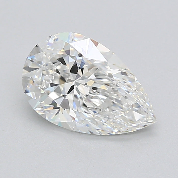 2.07 Carat Pear Shaped, Ideal Cut, D Color, VVS1 Clarity, IGI Certified Lab Grown Diamond