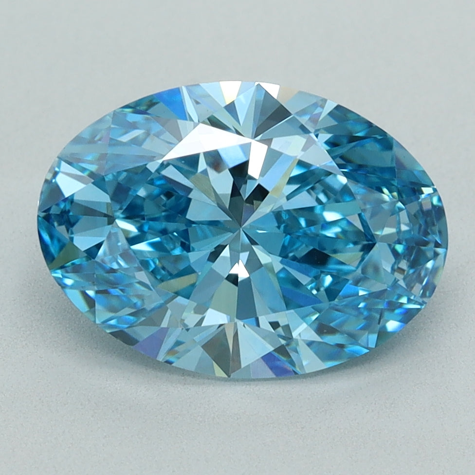 3.12 Carat Oval Shaped, Ideal Cut, VVS2 Clarity, IGI Certified Lab Grown Diamond