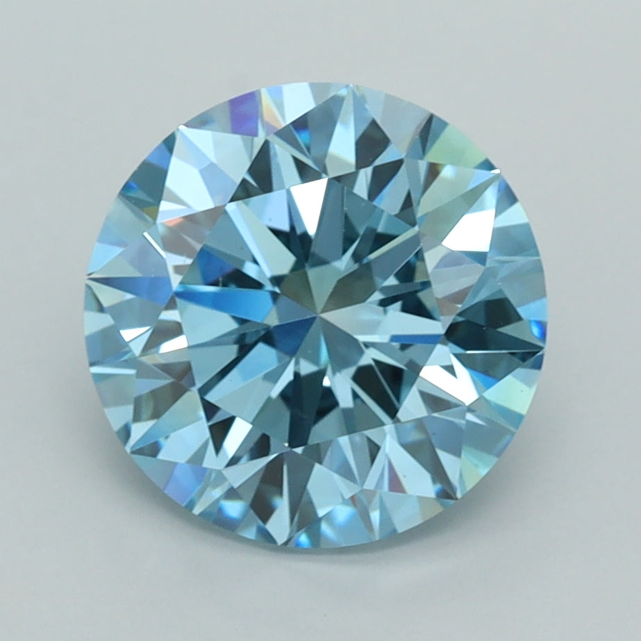 2.93 Carat Round Shaped, Ideal Cut, VS1 Clarity, IGI Certified Lab Grown Diamond
