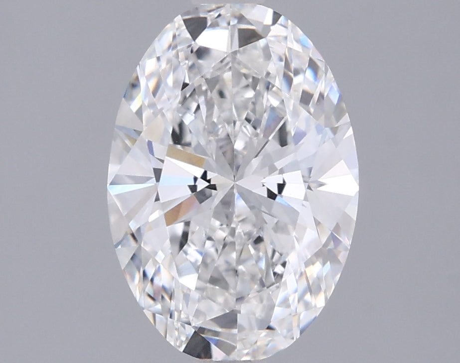 1.50 Carat Oval Shaped, Ideal Cut, D Color, VVS2 Clarity, IGI Certified Lab Grown Diamond