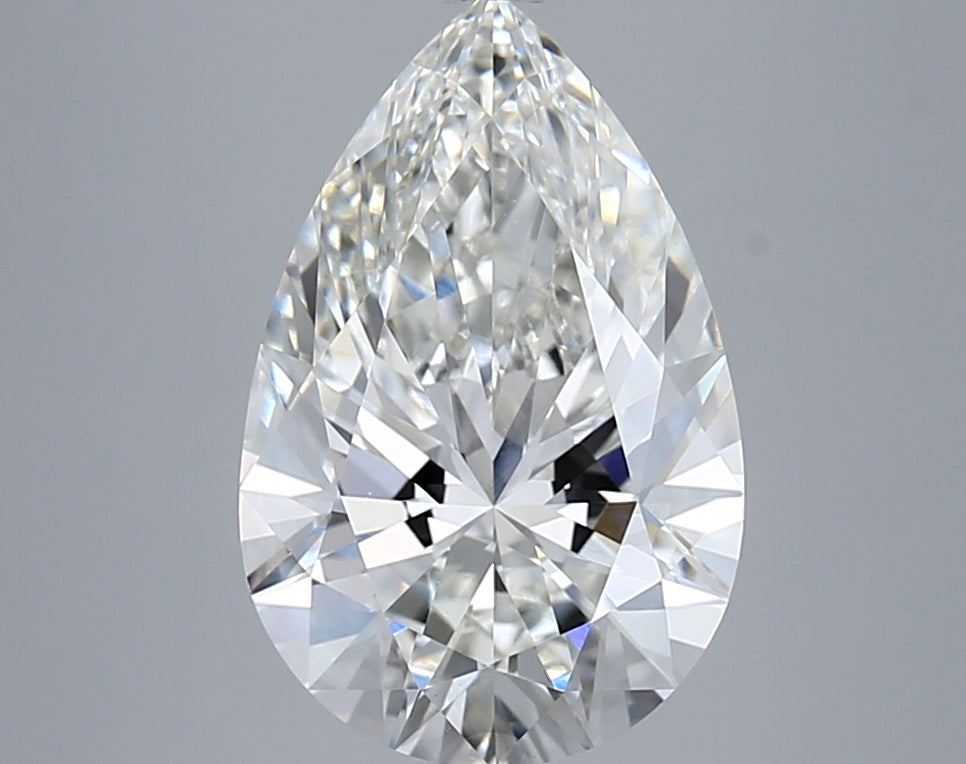5.07 Carat Pear Shaped, Ideal Cut, G Color, VVS2 Clarity, IGI Certified Lab Grown Diamond