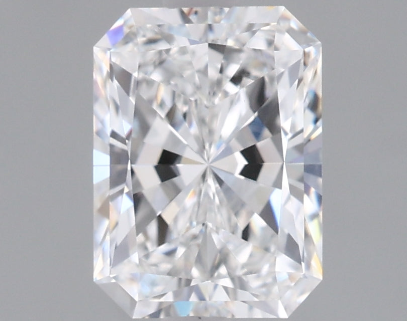 1.46 Carat Radiant Shaped, Ideal Cut, D Color, VVS2 Clarity, IGI Certified Lab Grown Diamond
