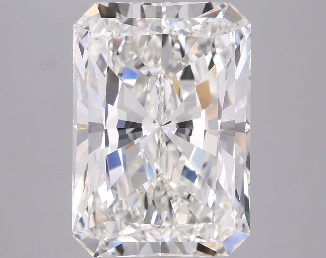 6.04 Carat Radiant Shaped, Ideal Cut, G Color, VVS2 Clarity, IGI Certified Lab Grown Diamond
