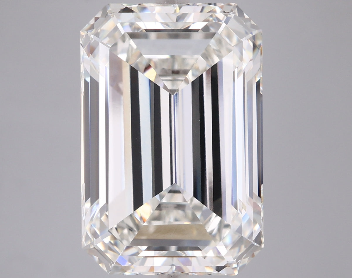 12.09 Carat Emerald Shaped, Ideal Cut, H Color, VVS2 Clarity, IGI Certified Lab Grown Diamond
