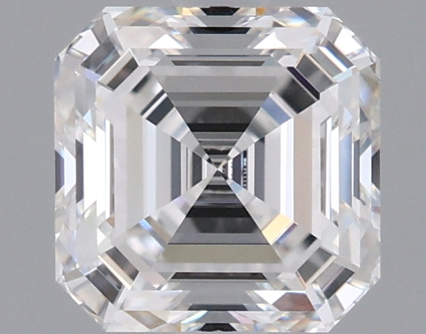 1.57 Carat Asscher Shaped, Ideal Cut, D Color, VVS2 Clarity, IGI Certified Lab Grown Diamond