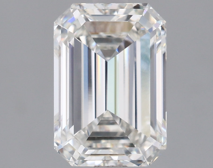 2.09 Carat Emerald Shaped, Ideal Cut, G Color, VVS2 Clarity, IGI Certified Lab Grown Diamond