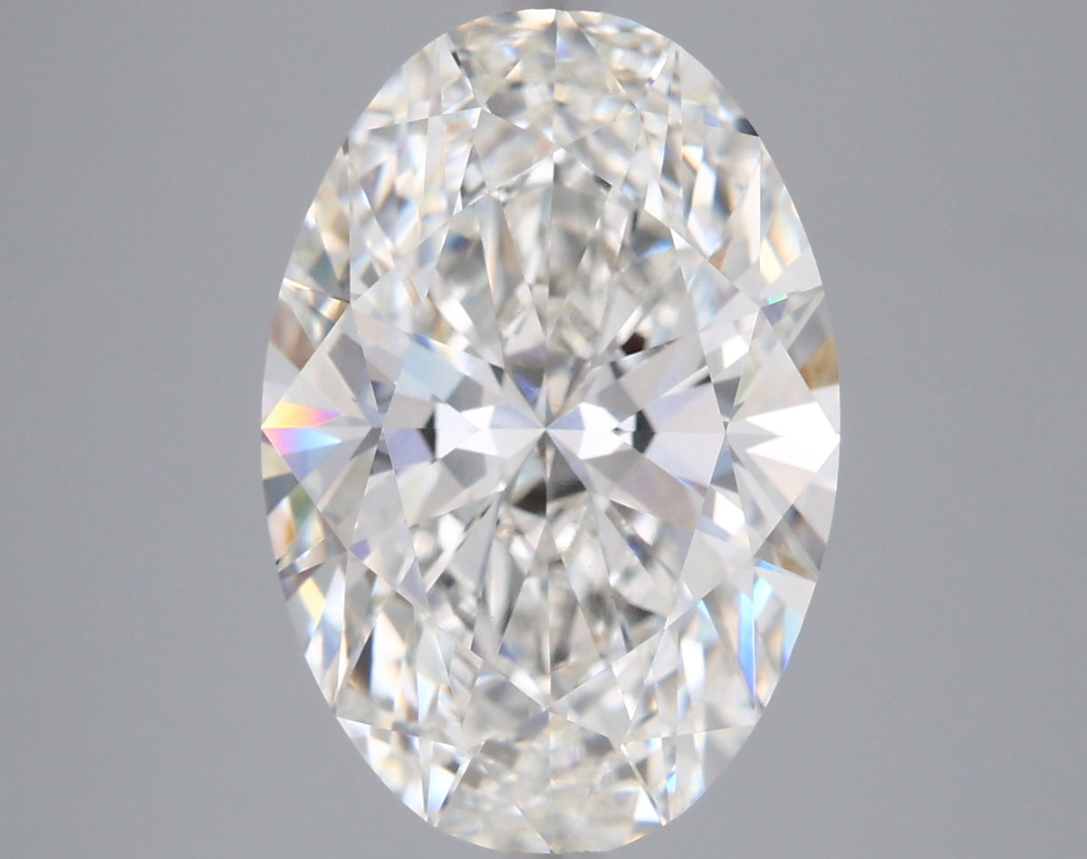 5.04 Carat Oval Shaped, Ideal Cut, G Color, VVS2 Clarity, IGI Certified Lab Grown Diamond