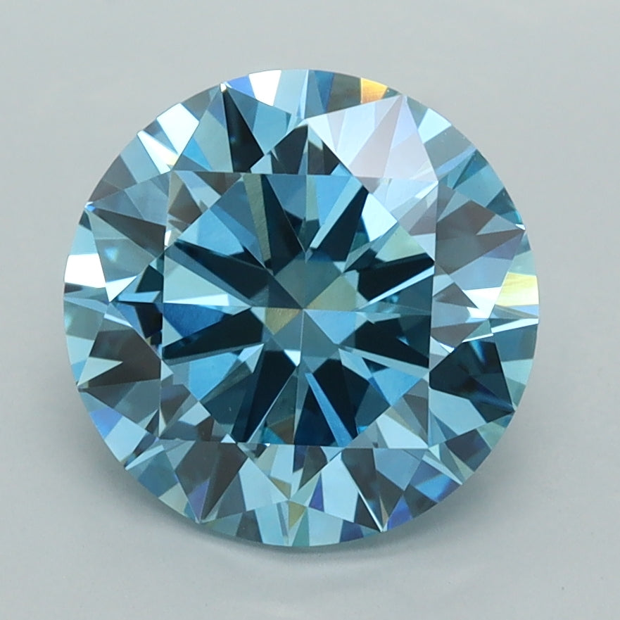 3.00 Carat Round Shaped, Excellent Cut, VVS2 Clarity, IGI Certified Lab Grown Diamond