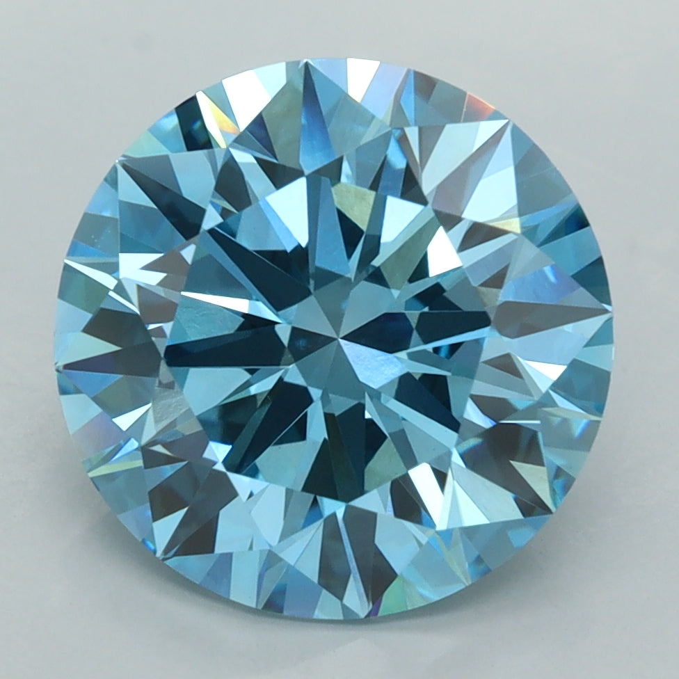 5.05 Carat Round Shaped, Ideal Cut, VVS2 Clarity, IGI Certified Lab Grown Diamond