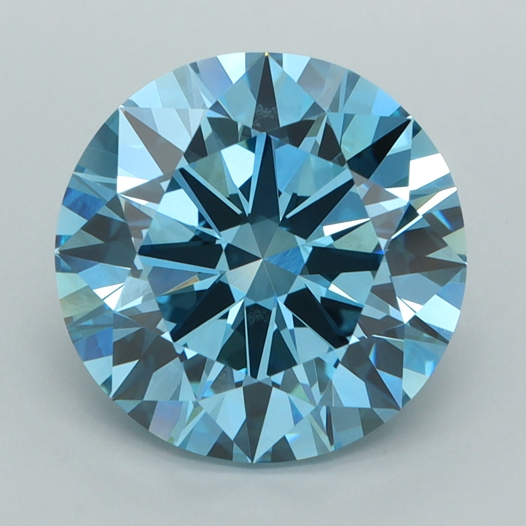 5.04 Carat Round Shaped, Excellent Cut, VVS2 Clarity, IGI Certified Lab Grown Diamond