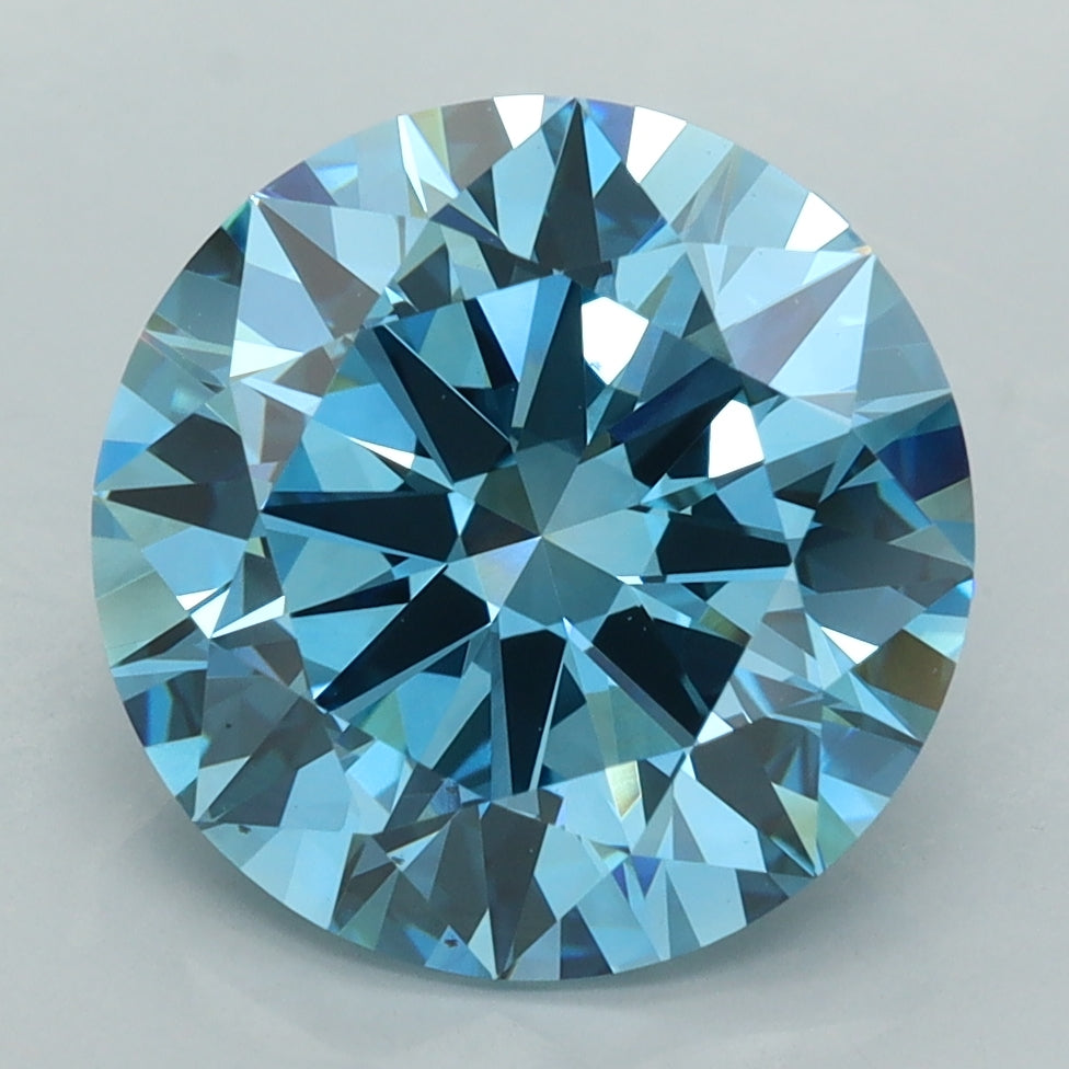 5.05 Carat Round Shaped, Excellent Cut, VVS2 Clarity, IGI Certified Lab Grown Diamond