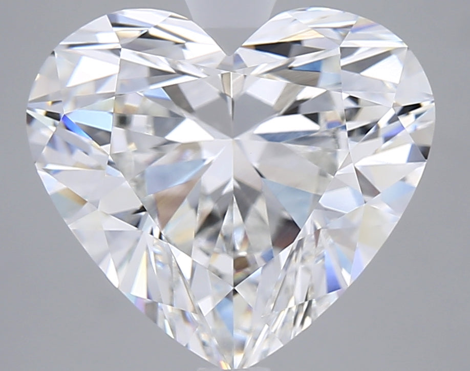 5.06 Carat Heart Shaped, Ideal Cut, E Color, VVS1 Clarity, IGI Certified Lab Grown Diamond