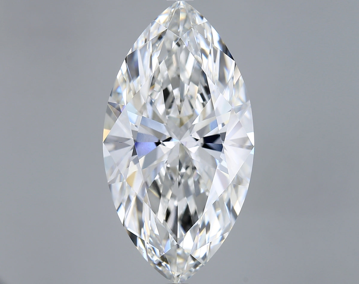 10.06 Carat Marquise Shaped, Ideal Cut, F Color, VVS2 Clarity, IGI Certified Lab Grown Diamond