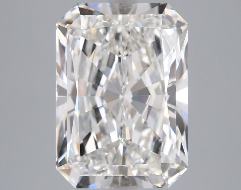 4.02 Carat Radiant Shaped, Ideal Cut, G Color, VVS2 Clarity, IGI Certified Lab Grown Diamond