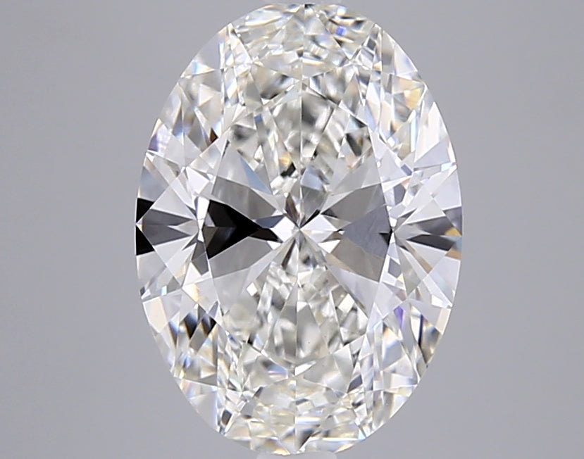 4.06 Carat Oval Shaped, Ideal Cut, F Color, VVS2 Clarity, IGI Certified Lab Grown Diamond
