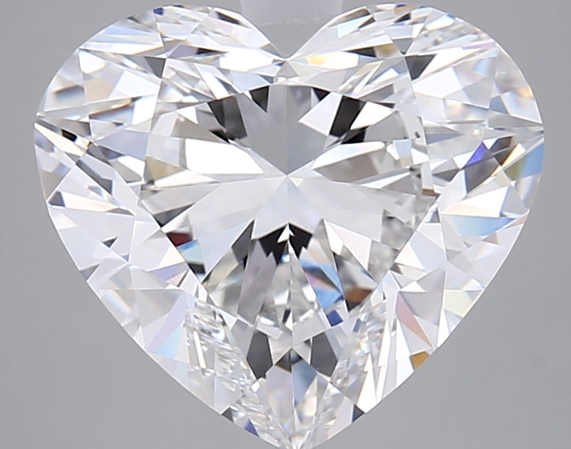 5.06 Carat Heart Shaped, Ideal Cut, F Color, VVS2 Clarity, IGI Certified Lab Grown Diamond