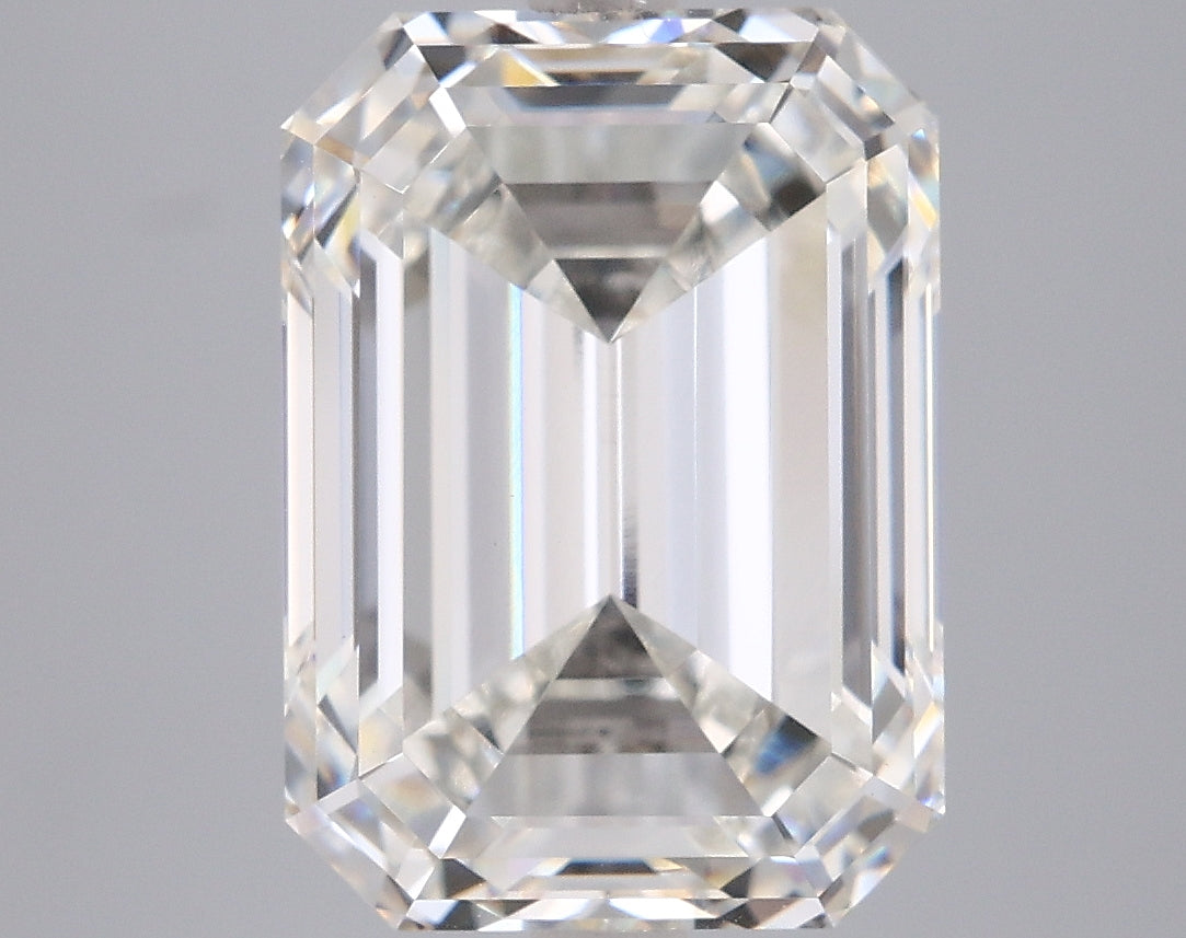 7.09 Carat Emerald Shaped, Ideal Cut, G Color, VVS2 Clarity, IGI Certified Lab Grown Diamond