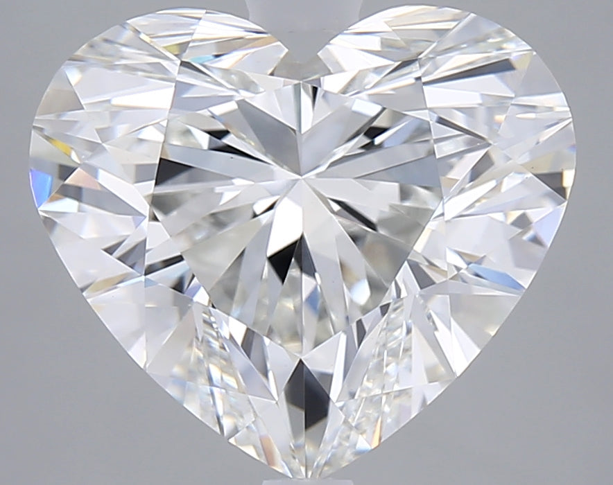 5.01 Carat Heart Shaped, Ideal Cut, F Color, VVS2 Clarity, IGI Certified Lab Grown Diamond