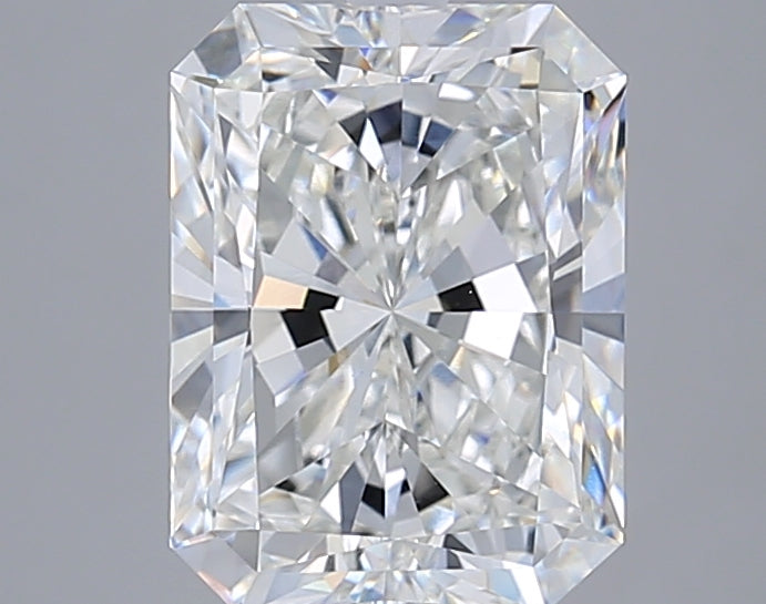 5.04 Carat Radiant Shaped, Ideal Cut, F Color, VVS2 Clarity, IGI Certified Lab Grown Diamond