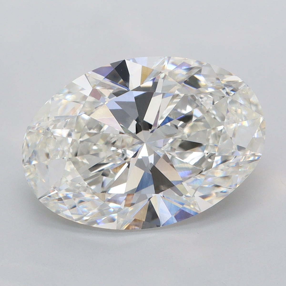 5.01 Carat Oval Shaped, Ideal Cut, G Color, VVS2 Clarity, IGI Certified Lab Grown Diamond