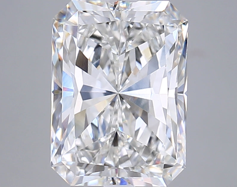 4.92 Carat Radiant Shaped, Excellent Cut, F Color, VVS2 Clarity, IGI Certified Lab Grown Diamond