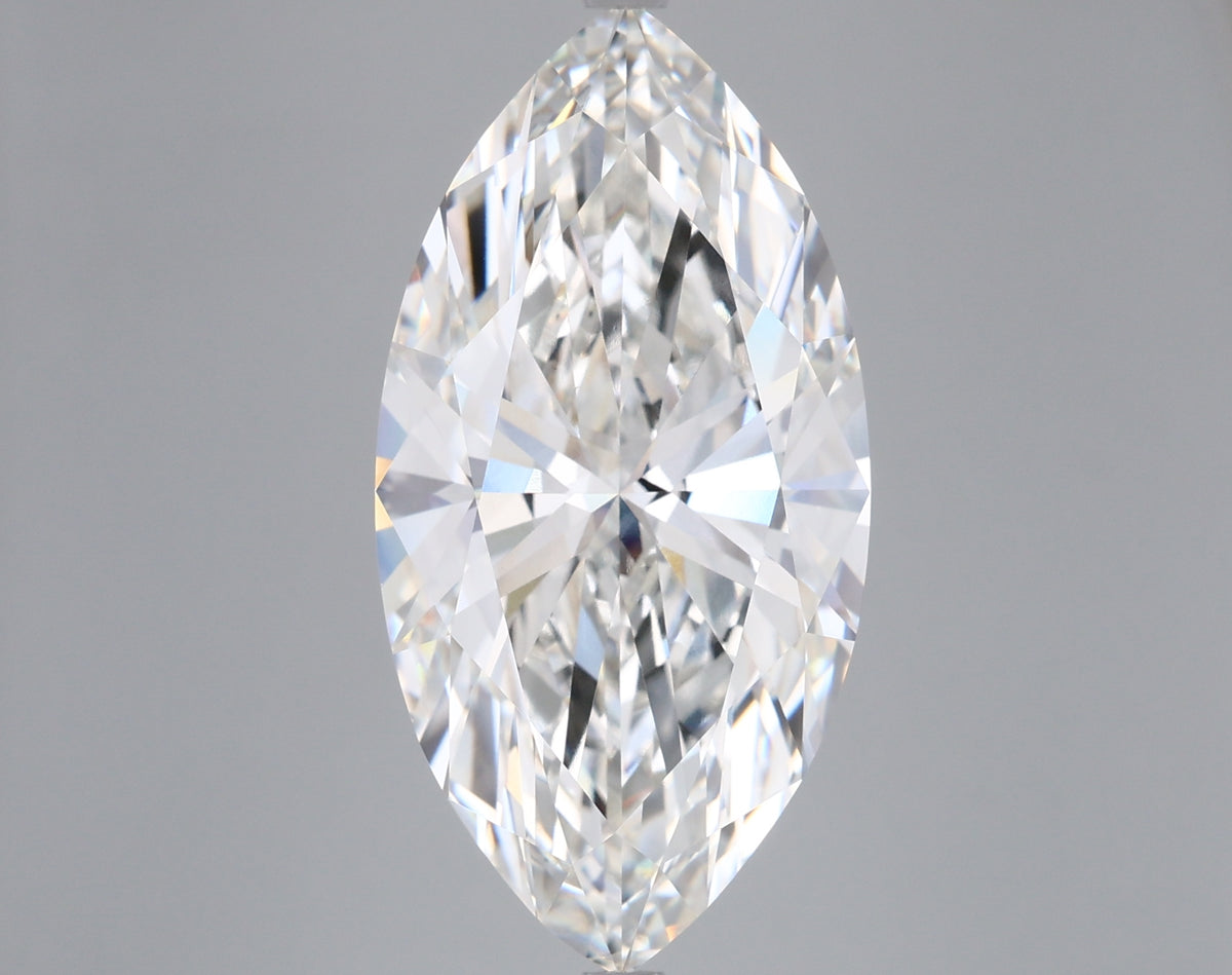9.04 Carat Marquise Shaped, Ideal Cut, G Color, VVS2 Clarity, IGI Certified Lab Grown Diamond