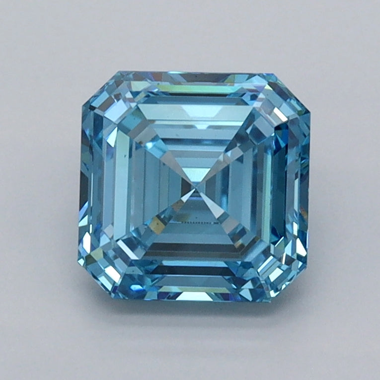 1.50 Carat Asscher Shaped, Excellent Cut, VVS2 Clarity, IGI Certified Lab Grown Diamond