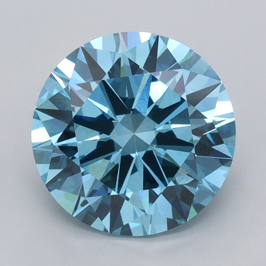 3.01 Carat Round Shaped, Excellent Cut, VS1 Clarity, IGI Certified Lab Grown Diamond