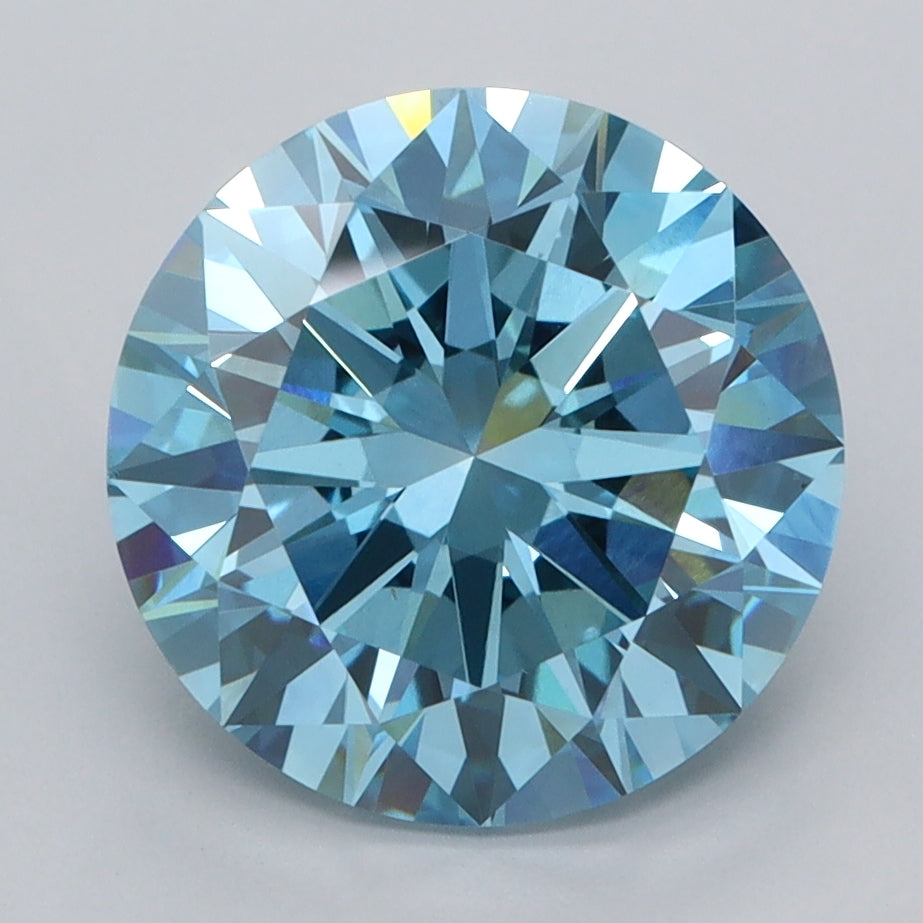 4.01 Carat Round Shaped, Excellent Cut, VVS2 Clarity, IGI Certified Lab Grown Diamond